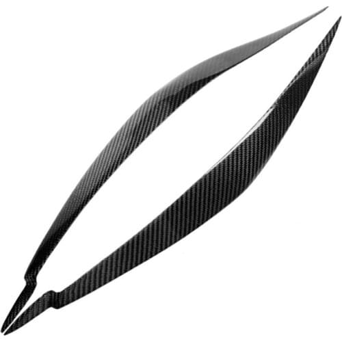 Anti-collision Glue Eyelid Trim Sticker Car Accessories Carbon Fiber 1pairs UV-proof Transparent Coating Lamp Decoration Cover