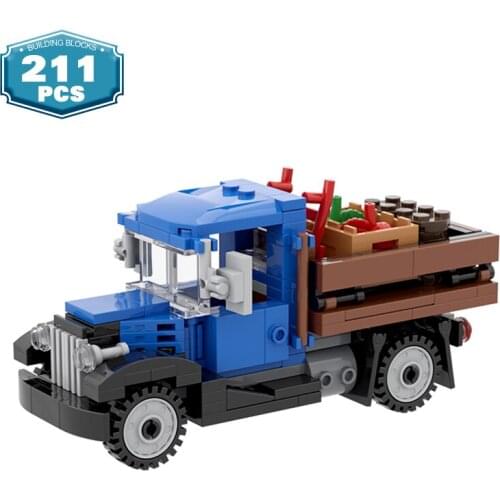 2021 NEW Science and Technology Building Blocks MOC-5823 Farm Delivery Farm Truck Assembly Toy Bricks Model Boys Birthday Gift