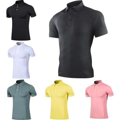 Summer The New Comfortable Golf Shirts Outdoor Sport Lapel Short Sleeve Mens Golf Clothes Leisure Sport T-Shirts Free Shipping