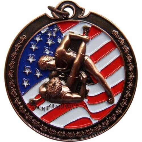 Metal Stamping Brass Us Souvenir Sport Medal for Promotion
