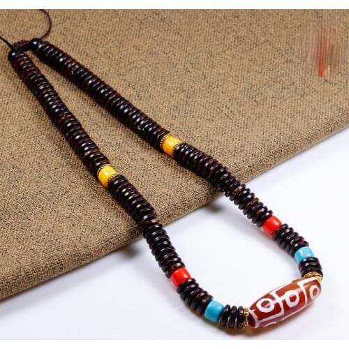 Fashion Women Men Necklace Natural Pendant Rope Jade Agate Mens and Womens Hand String Charm Jewellery Fashion Accessories