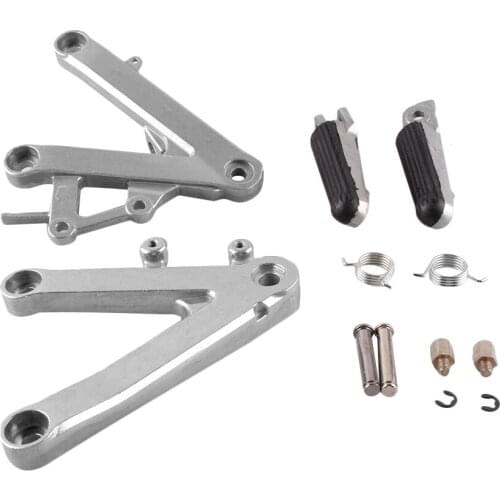 Motorbike Front Rider Foot Pegs Footrest Brackets for HONDA CBR250 MC22 1990 1991 1992 1993 1994 1995 1996 1997 Aluminum Alloy