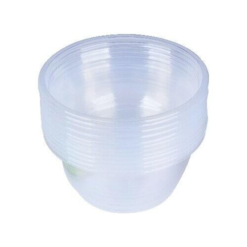 Disposable Round Lunch Box Plastic Bowl Thick Transparent Takeaway Packing Bowl Household Lunch Box Porridge Bowl with No Lid