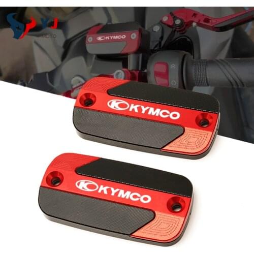 For KYMCO DownTown DT 125 200 300 i 350i 300i XCITING S400 250 350 500 K-XCT CNC Front Brake Reservoir Fluid Oil Tank Cover
