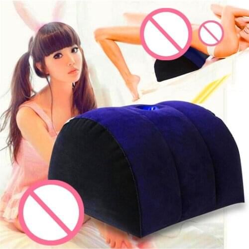 Adult Sex Pillow G spot Helpful Body Support Pads Back Inflatable Cushion Pillow For Sex Wiht Hole For Vibrator Dildo Sex Toys