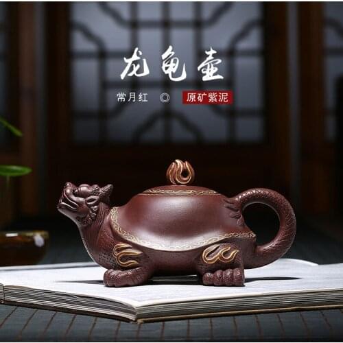 Purple clay teapot wholesale raw ore, purple clay, pure hand teapot, Changyue red tea set gift, customized yuzhongsha