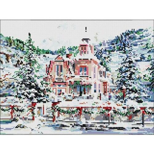 Craft Needlework Diy Handicrafts City Landscape Diamond Painting Beach Painting Diamond Embroidery Square Drill Mosaic Picture