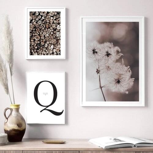 Scandinavian Plant Landscape Picture Nature Wood Growth Ring Poster Nordic Wall Art Canvas Painting For Living Room Home Decor