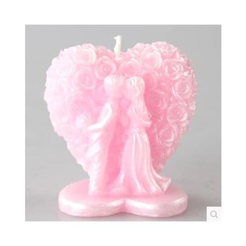 Wedding bride and groom candle molds,sugar craft tools,chocolate moulds,bakeware, rose heart silicone mold soap,candle moulds