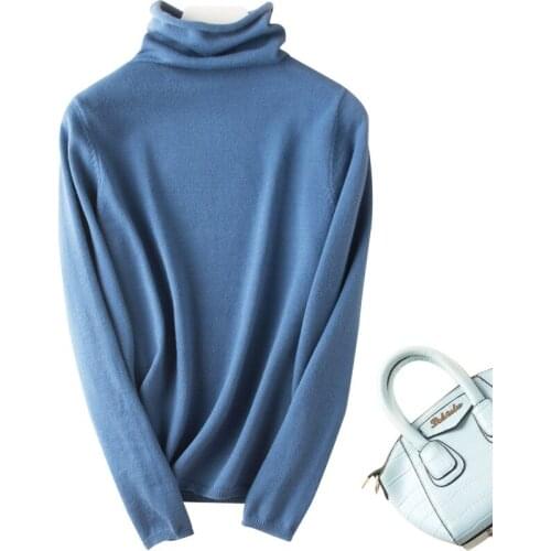 2xl Elastic Turtleneck Knitted Bottoming Sweater Women Cashmere Autumn Winter Slim Thickened Pullover Women Knit Sweater Women