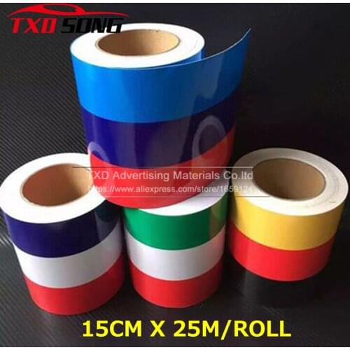 TXD Mini DIY 15cmx25m/Roll Germany / Italy / France Flag Hood Stripes Car Stickers Decal for Bonnet, Roof, Trunk for Volkswagen