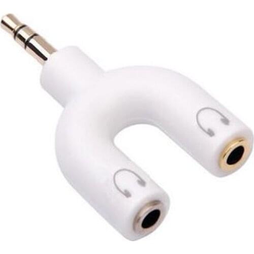 Y Dual Audio Splitter Cable Adapter Convenient Audio Line 1 to 2 AUX Cable 3.5 mm Earphone Adapter 1 Male for 2 Female