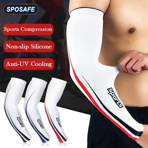 1Pair Sun Sleeves Cool Ice Long Large Arm Sleeves UV Protection for Outdoor Sport Golf Cycling Driving Gardening Fishing Running