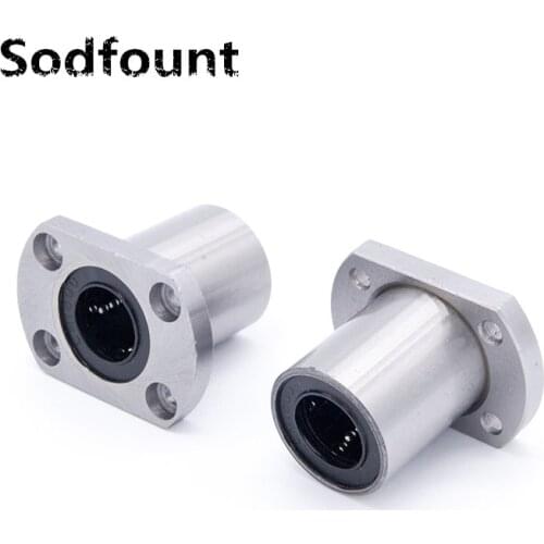 1pc LMH6UU LMH8UU LMH10UU LMH12UU LMH13UU LMH16UU LMH20UU 8mm flange linear bearing for CNC 3D printer linear Rod