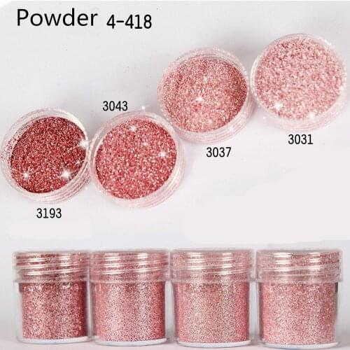 10ml/Box 1 Box Rose Gold Nail Glitter Powder Sequins Mixed Nail Sparkles Laser Holo Glitter Dust Nail Art Decorations Nails Acce