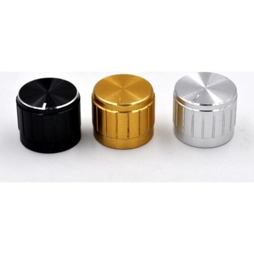 10pcs Potentiometer Knob Aluminum Alloy Knobs Cap Diameter 21MM Height 17mm 21x17mm Anti Slip Single Knobs