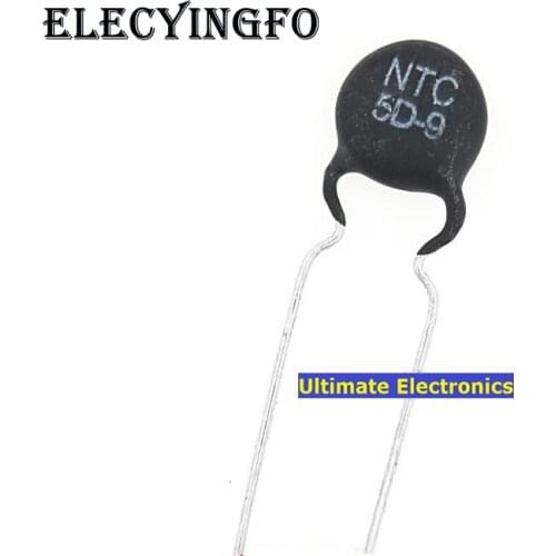 100pcs Thermistor NTC5D-9 5D-9 5D9 9MM Diameter Negative Temperature coefficient