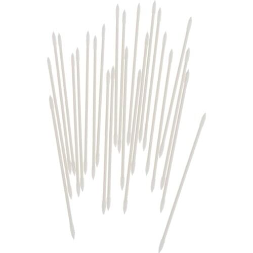 25Pcs/pack Earphone Earbuds Tips Headset Case Disposable Stick Cleaning Tool Protector Cotton Disposable Stick Cleaning Tool