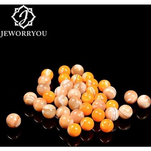30pcs Natural Stone Banded round Gold Texture 6-15mm Tridacna Shell Loose stone beads for women DIY Bracelet Necklace pendant