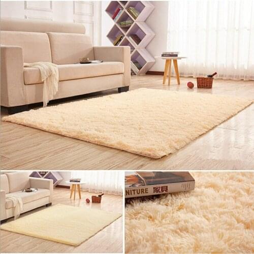 Free Shipping Shaggy Soft Carpet Area Rug Slip Resistant Door Mat For Living Room 500mmx2000mmx45mm