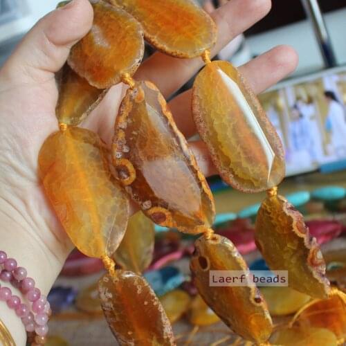 Big 30-70mm Faceted Irregular Agate Beads , For DIY Jewelry making，Necklace , Bracelet，Pendants