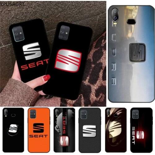Seat logo Spain Car Silicone Black Phone Case For Samsung Galaxy A21S A01 A11 A31 A81 A10 A20E A30 A40 A50 A70 A80 A71 A51