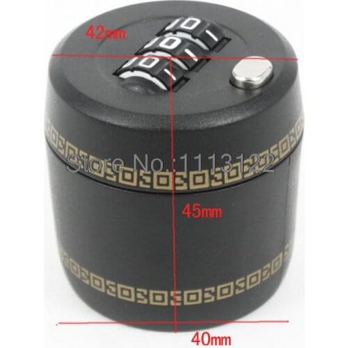 Black Wine Bottle Password Lock Plastic Wine Combination bottle stopper 3 digit Code lock for wine bottle 1pc