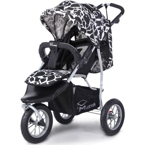 Stroller Pneumatic Wheels Shock Absorbers Lightweight Folding Baby Trolley High Landscape-Sit Lie Master Tricycle