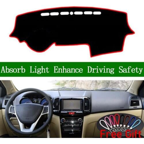 For CHERY E3 2011 2012 2013 2014 2015 Dashboard Cover Sun Shade Non-slip Dash Mat Carpet Car Stickers Interior Accessories