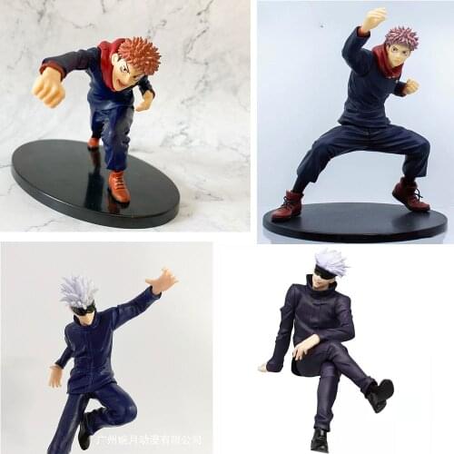 Anime Jujutsu Kaisen Figure Itadori Yuji Action Figure Gojo Satoru Fushiguro Megumi Kugisaki Nobara Figurine Model Toys Model