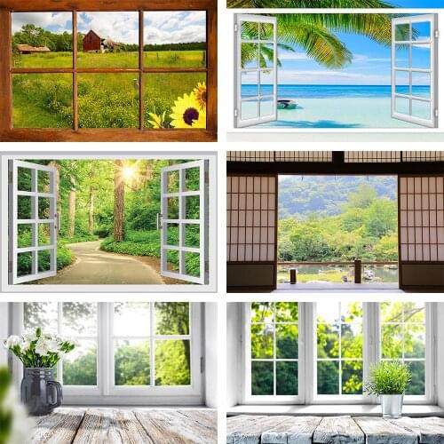 Mehofond Photography Background Spring Retro Window Sunshine Wooden Party Wedding Newborn Baby Portrait Photophone Photo Studio