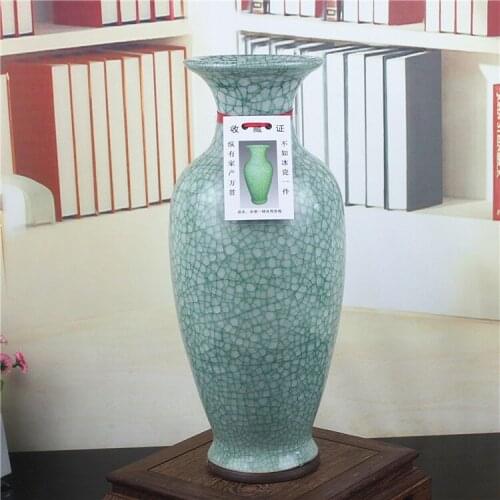 Jingdezhen ceramic flower arrangement vase modern home living room decoration simple ornaments