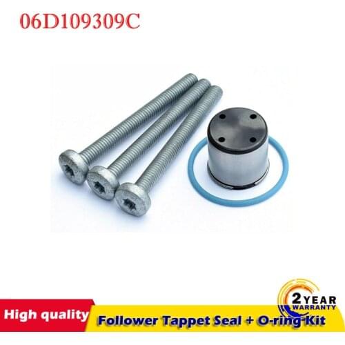 FOR VW Audi TT 2.0 TFSI 2.0 FSI Fuel Pump Cam Follower Tappet Seal + O-ring Kit 06D109309C 06D109309F, 06D109309