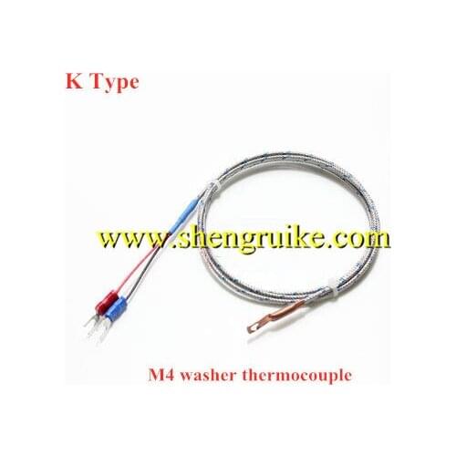 Metal Shielding Wire M4 Gasket Thermocouple M4 Gasket Temperature Probe