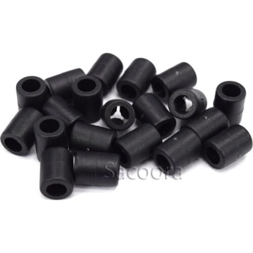 1000pcs 1/8"(4mm) Mini Cylinder Sliding Rope Clamp Cord End For Sportwear Paracord Garment Backpack Accessories