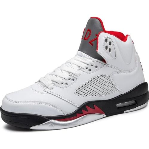 New outdoor leisure sports mens shoes Korean fashion high top shoes trend air cushion sports running shoes essential for men