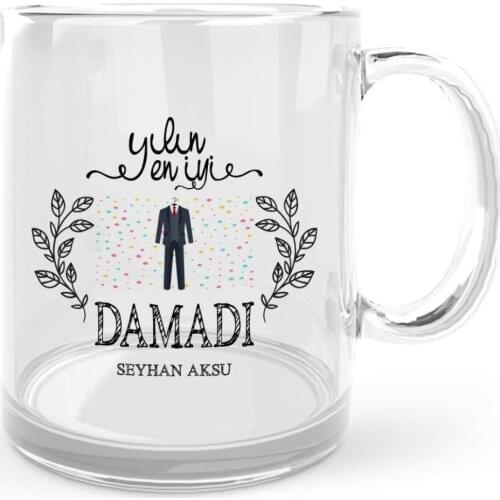 Personalized The Year 'S Best Groom Glass Mug Cup