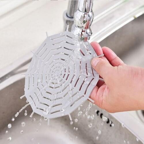 Sink Filter Anti-blocking Floor Drain Silicone Sucker Sewer Outfall Strainer Sink Filter Hair Bathroom Kitchen Sewer Accessories