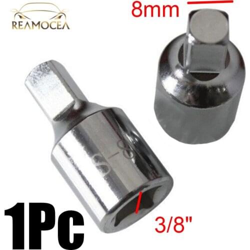 Reamocea 8mm Metal Auto Car Square Oil Sump Drain Plug Key Tool Remover Fit For Renault Sump Citroen Peugeot Volvo Accessories