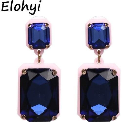 ELOHYI Hot Sale 5 Colors Jewelry Statement Earrings Crystal Good Quality Tassel Earrings For Party Fashion Earrings Wholesale