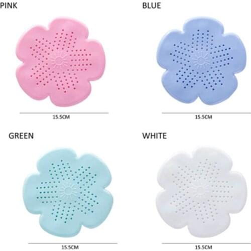 Bathroom Accessories Floor Drain Sink Plug Flower-shaped Drain Filter Hair Filter Sewer Drain Filter Kitchen Tool 15.5 * 15.5cm