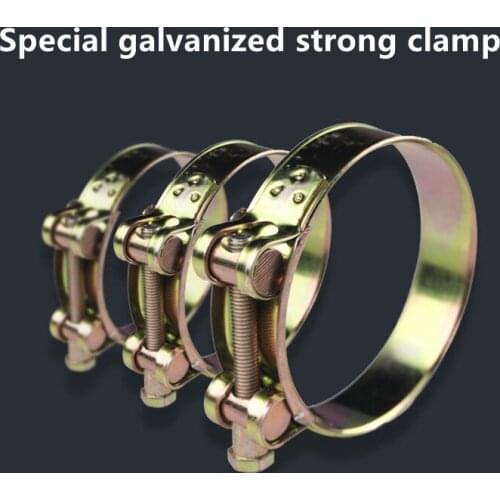 Thickened Pipe Clamp Iron Galvanized Hose Pipe Pipe Clamp Water Pipe Fixed Clip Pipe Clamp Strong Clamp Hoop Hand Tool Parts