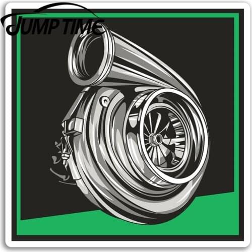 Jump Time for Turbo Vinyl Stickers Turbocharger Men Car Fun Sticker Laptop Truck Window Bumper Decal Waterproof Accessories