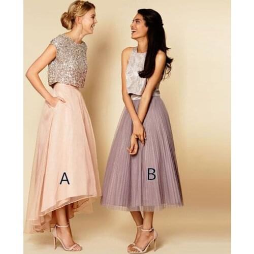 2017 Fashion Asymmetrical Skirts High Waist Pink High Low Women Skirt Custom Made Spring Summer Saia Longa Party Maxi Skirts
