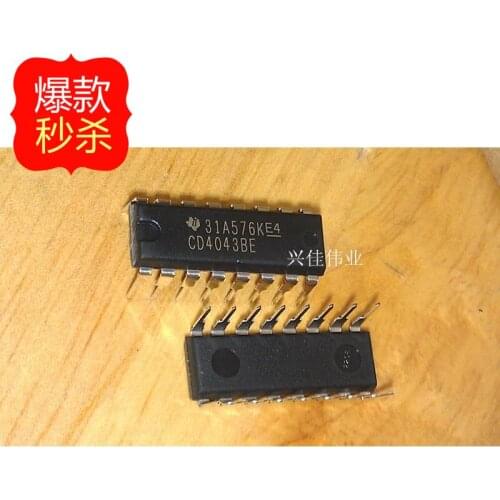 10PCS New original authentic CD4043BE CD4043 DIP16 Logic - Latch TI