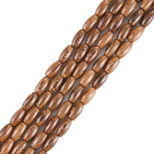100Pcs/lot Natural Wood Beads Jewelry Making Wooden Loose Bead for DIY Necklace Bracelet