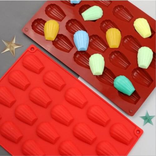 20-cavity shells can be used to make biscuits and chocolate shell graphics food-grade silicone