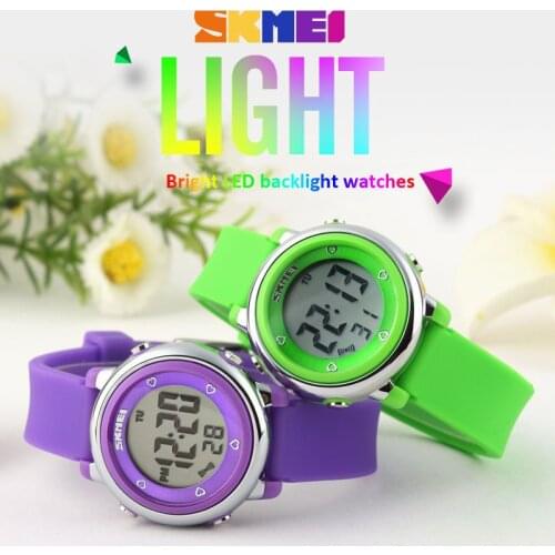 2016 SKMEI Children LED Digital Watch Relogio Feminino Sports Watches Kids Cartoon Jelly Relojes Mujer Waterproof Wristwatches