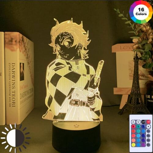 3D Night Lamp for Child Toys Bedroom Decor Demon Nightlight Kids Desk Table Lamp Usb Led Night Light Slayer Gift Xmas Birthday