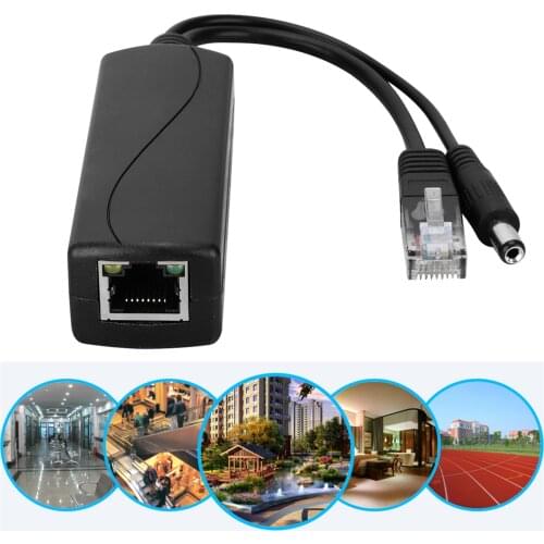 48V To 12V POE Connectors Adapter Cable Splitter Injector Power Supply POE Splitter For Hikvision POE Splitters